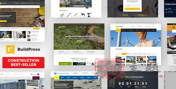 BuildPress 5.6.7汉化中文版|多功能建筑景观展示工业企业高级WordPress主题-搬主题