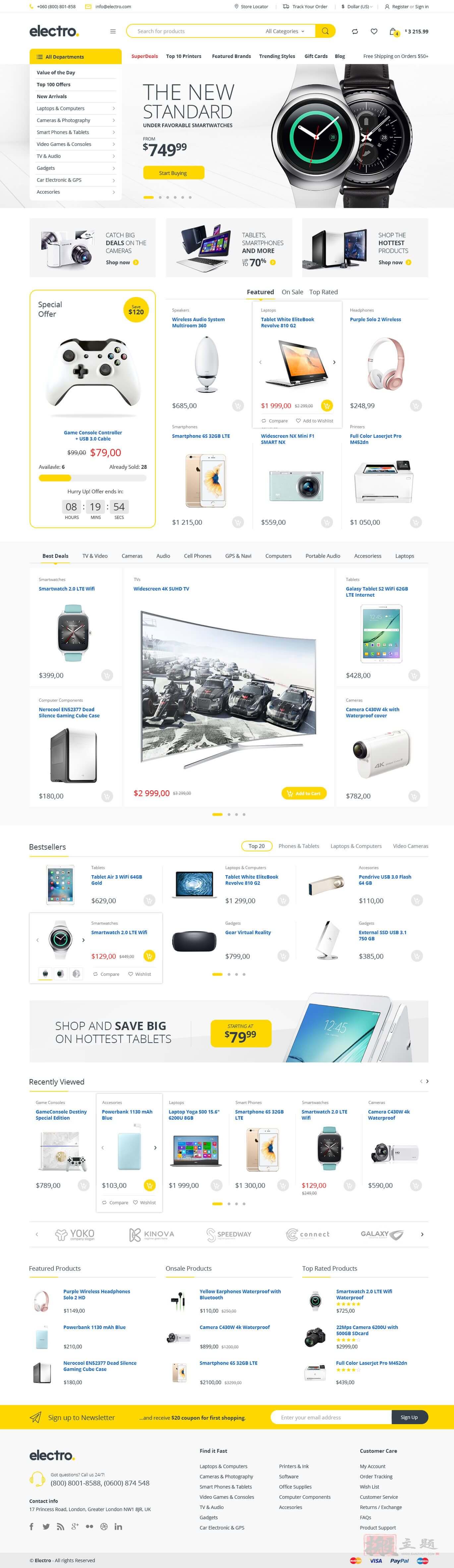 图片[2]-Electro汉化中文版|电子商务WooCommerce WordPress主题模板介绍-搬主题