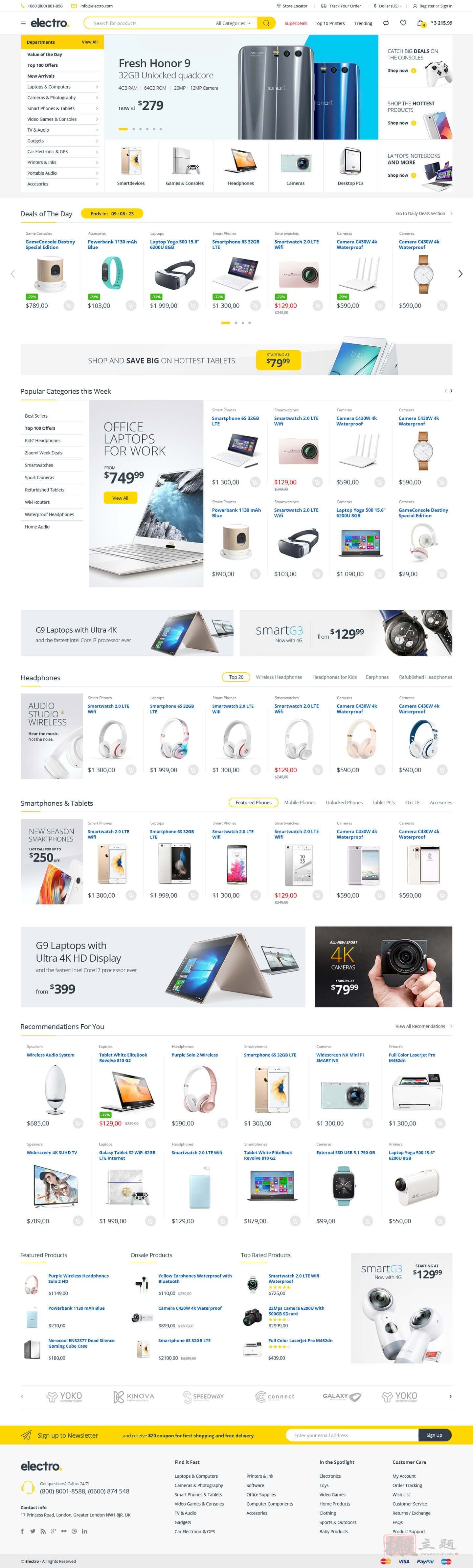 图片[3]-Electro汉化中文版|电子商务WooCommerce WordPress主题模板介绍-搬主题