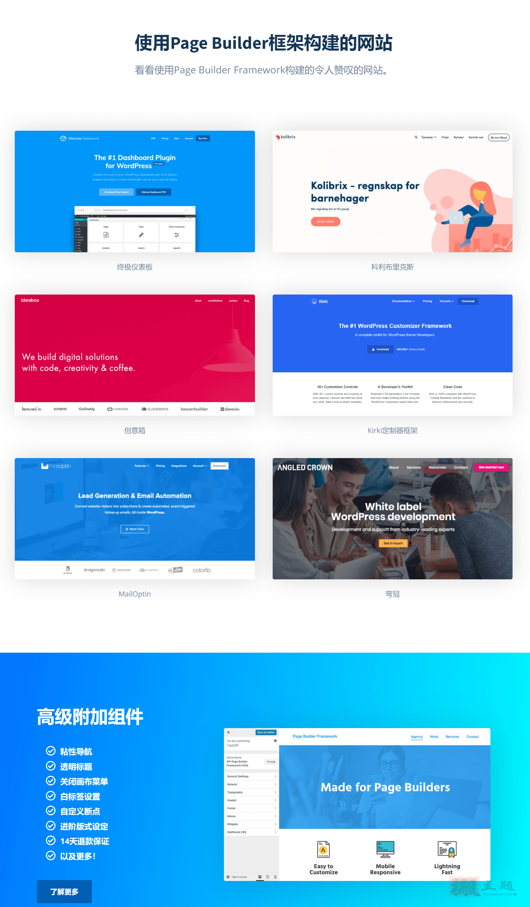 图片[5]-Page Builder Framework Premium Addon 汉化中文版|轻量快速自定义博客响应式WordPress主题模板-搬主题