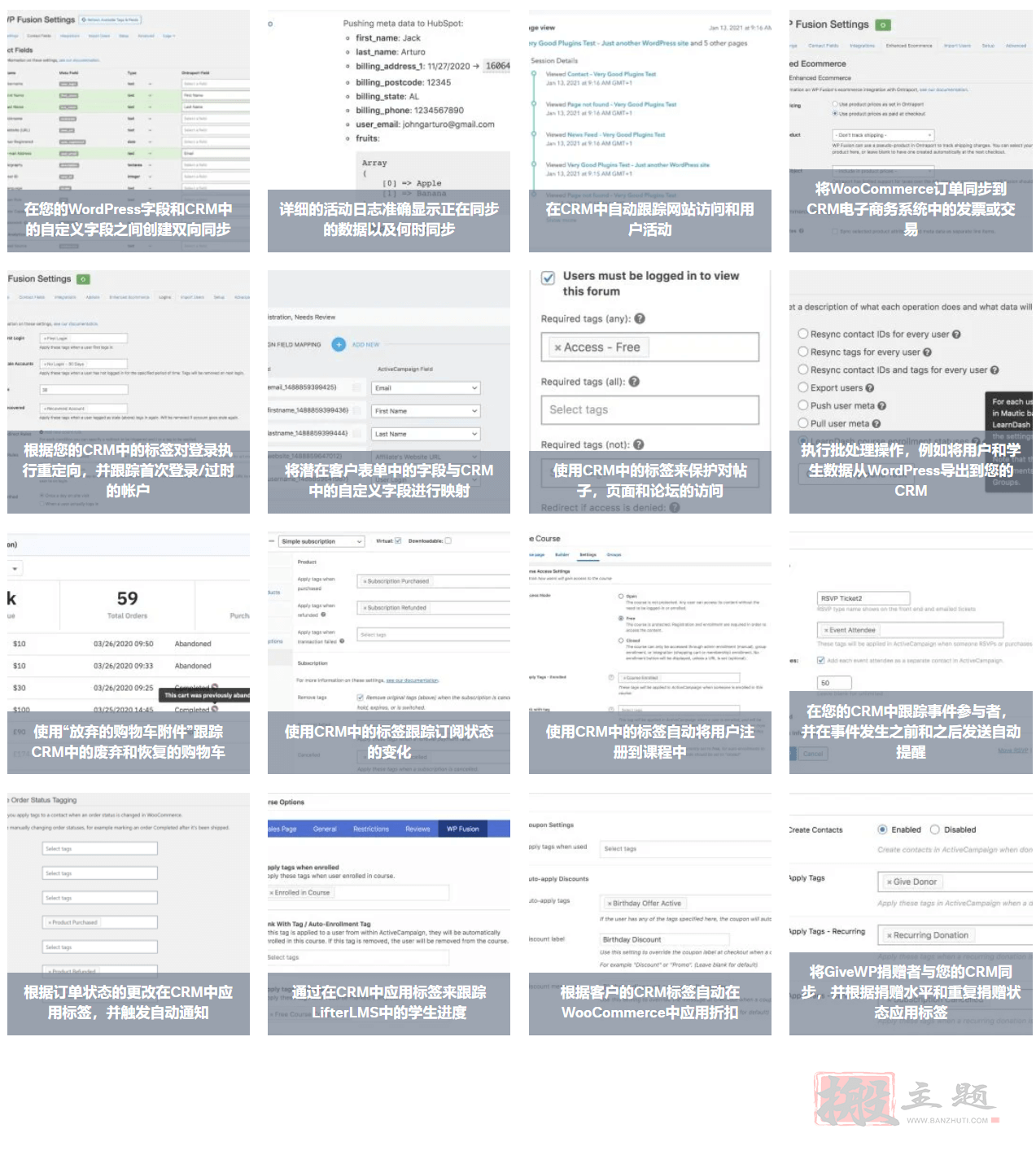 图片[4]-WP Fusion完美汉化中文版|CRM, 营销自动化, 会员集成WordPress插件介绍-搬主题