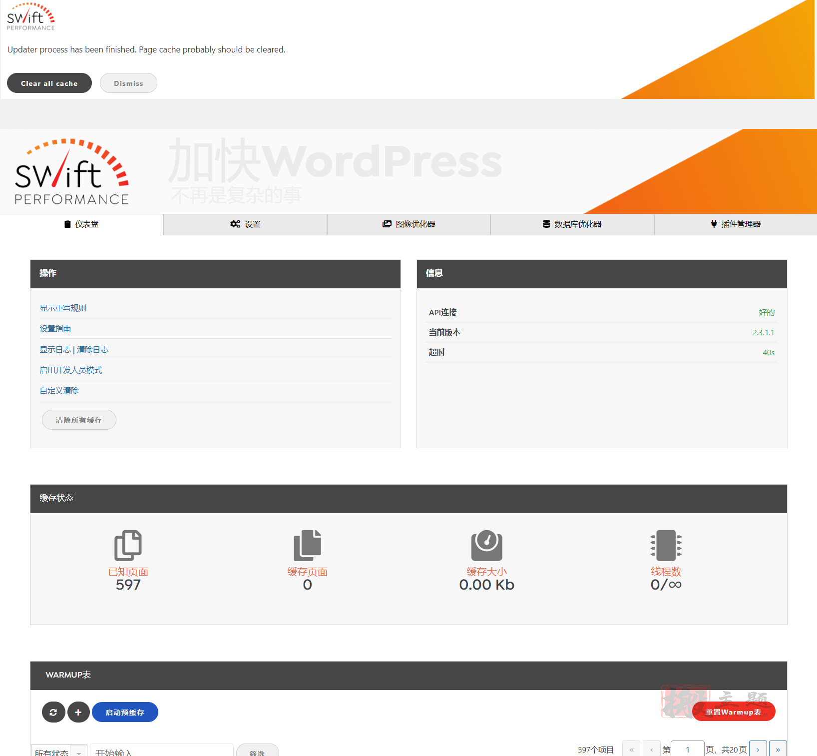 图片[3]-Swift Performance完美汉化中文版|页面/图片/数据库优化加速缓存WordPress专业插件介绍-搬主题