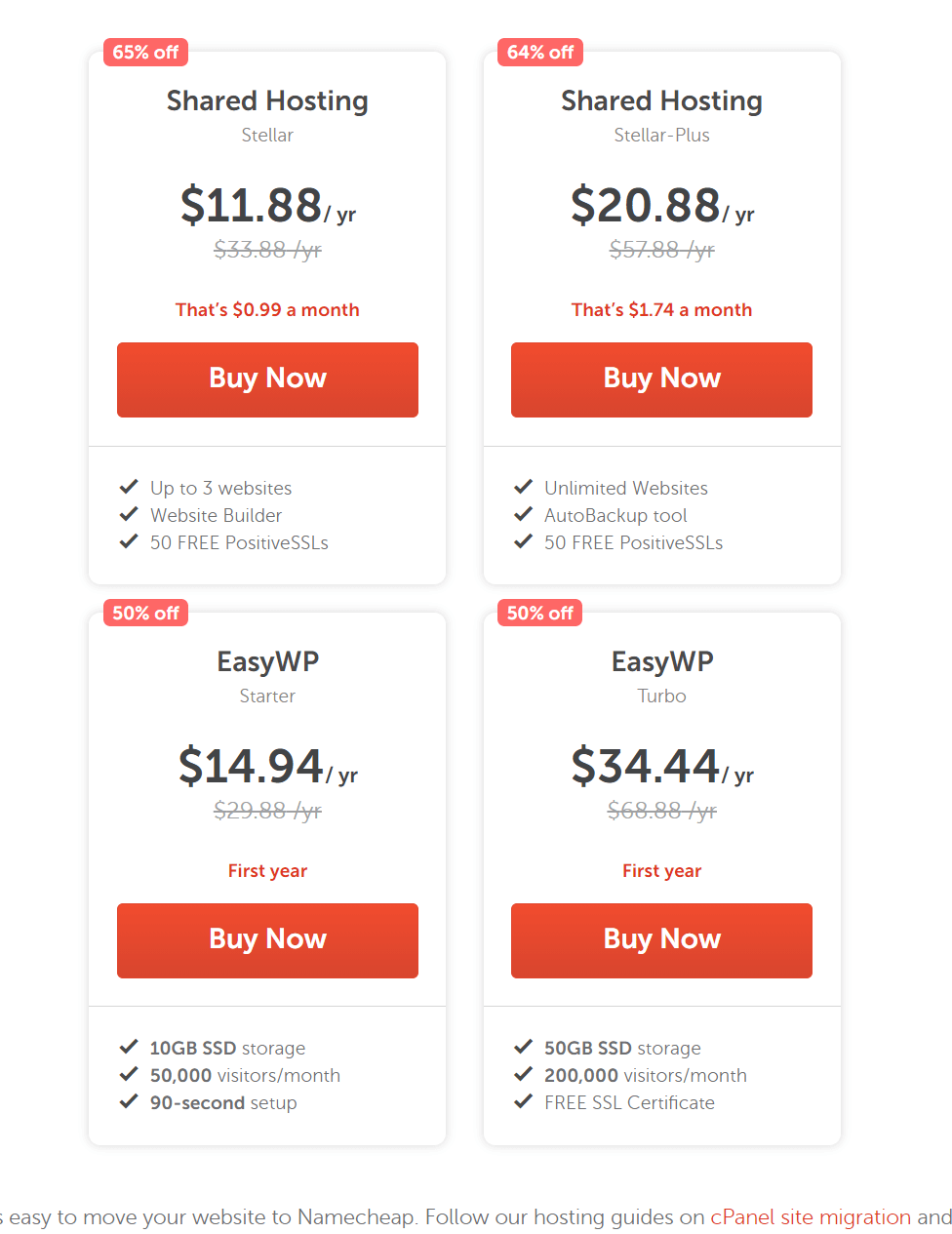 图片[2]-Namecheap域名转移31%限时优惠 空间优惠65% COM只要$6.98-搬主题