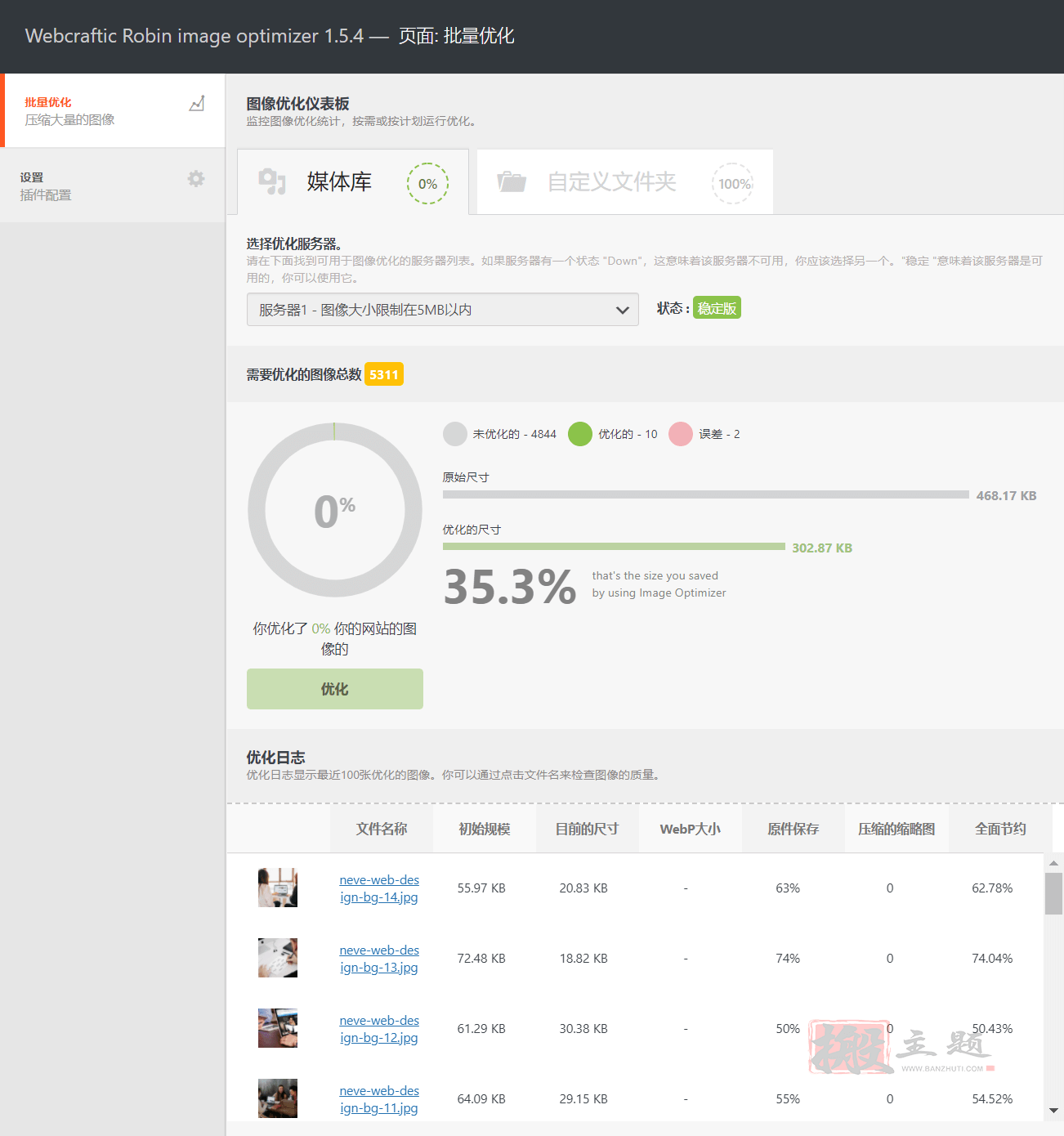 图片[2]-Webcraftic Robin image optimizer Pro 1.5.4汉化中文版|图片专业压缩优化加速WordPress插件-搬主题