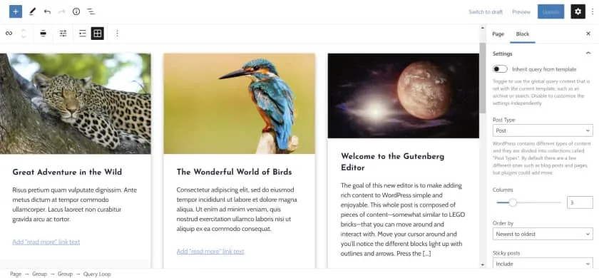 Gutenberg 10.9 重命名查询块,添加可折叠的列表视图项,并推出网址预览区块-搬主题