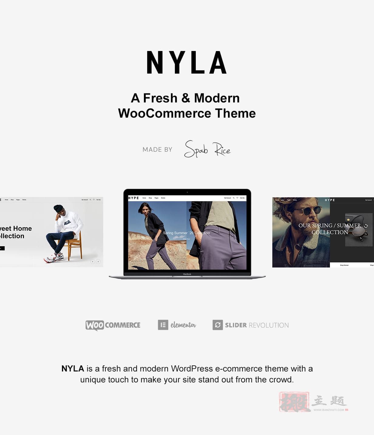 图片[2]-Nyla 1.6.1英文专业版|清新现代服装电子商务WooCommerce WordPress主题模板-搬主题