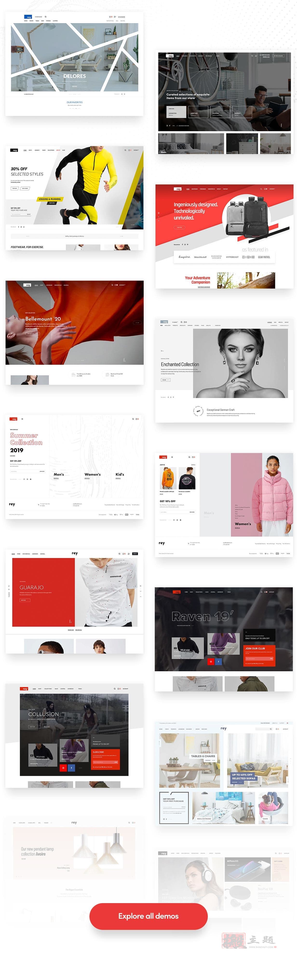 图片[2]-Rey汉化中文版|时尚、服装服饰、家具WooCommerce WordPress主题模板介绍-搬主题