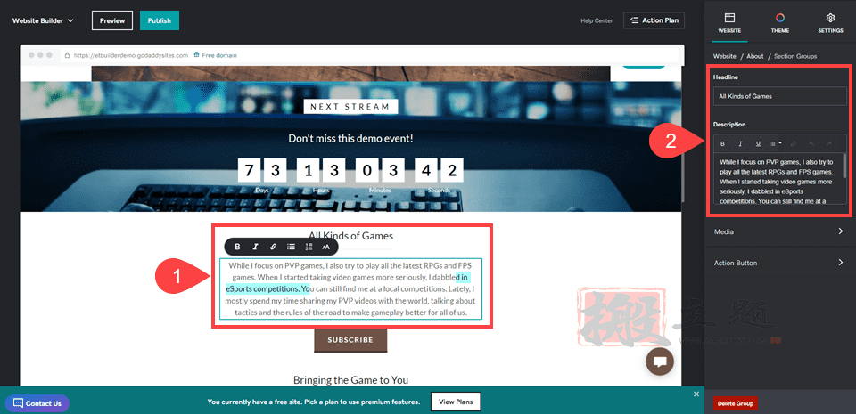 图片[6]-GoDaddy的Website Builder建博客与WordPress对比-搬主题