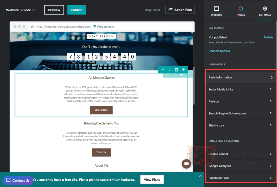 图片[8]-GoDaddy的Website Builder建博客与WordPress对比-搬主题