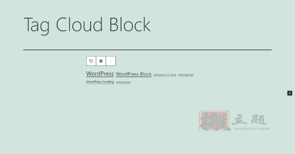 图片[4]-WordPress使用教程之使用WordPress的标签云区块-搬主题