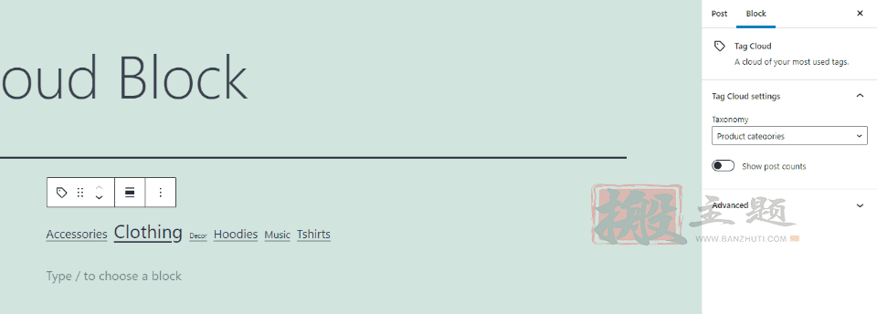 图片[20]-WordPress使用教程之使用WordPress的标签云区块-搬主题