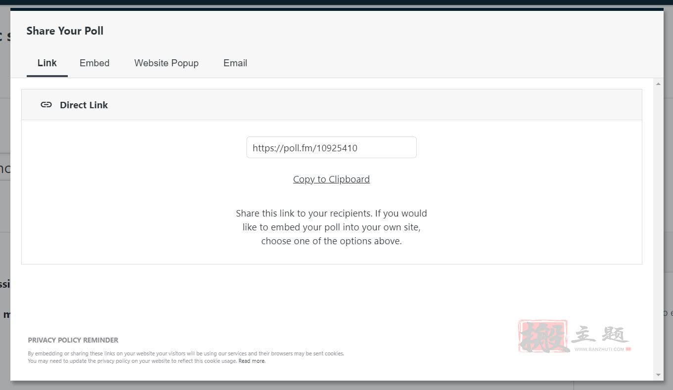 图片[8]-WordPress使用教程之使用Crowdsignal调查投票选择区块-搬主题