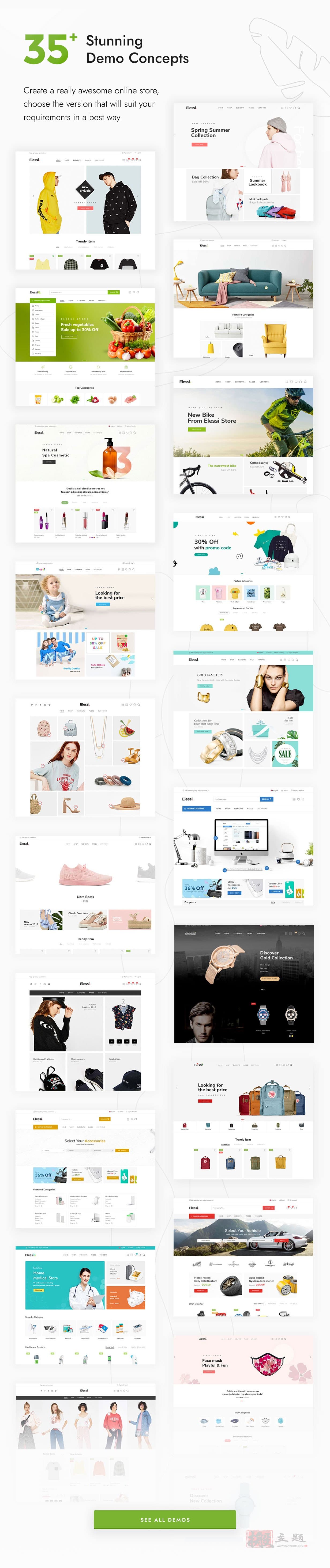 图片[4]-Elessi汉化中文版|WooCommerce AJAX电商服饰企业RTS支持WordPress主题介绍-搬主题