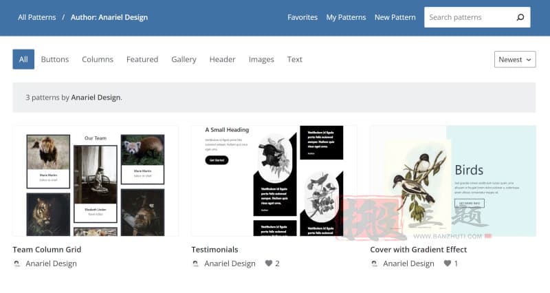 图片[2]-WordPress.org Pattern Creator现在向公众开放-搬主题