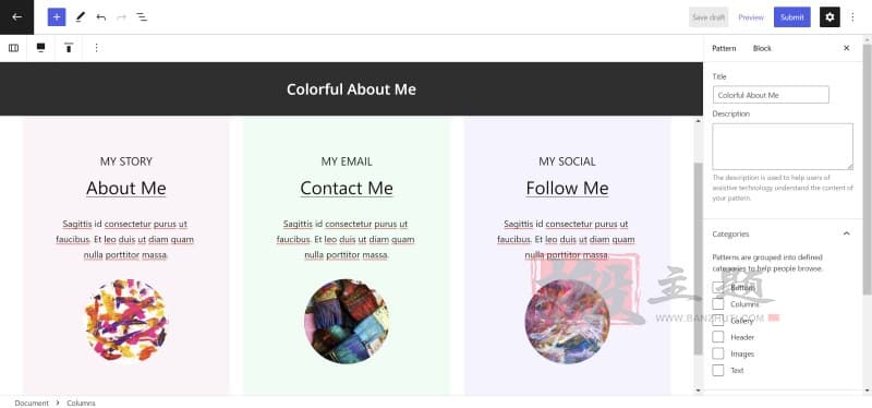 图片[4]-WordPress.org Pattern Creator现在向公众开放-搬主题