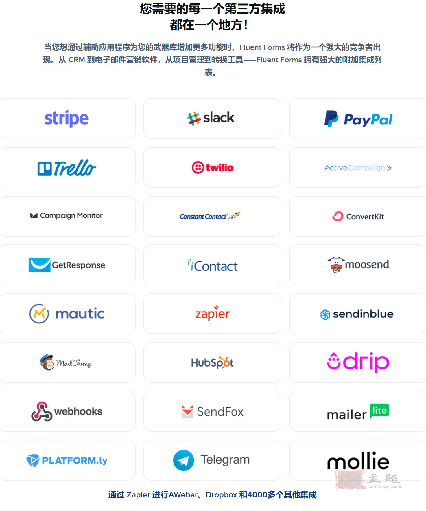 图片[3]-Fluent Forms Pro汉化中文版|最快最直观的 WordPress表单构建设计生成插件介绍-搬主题