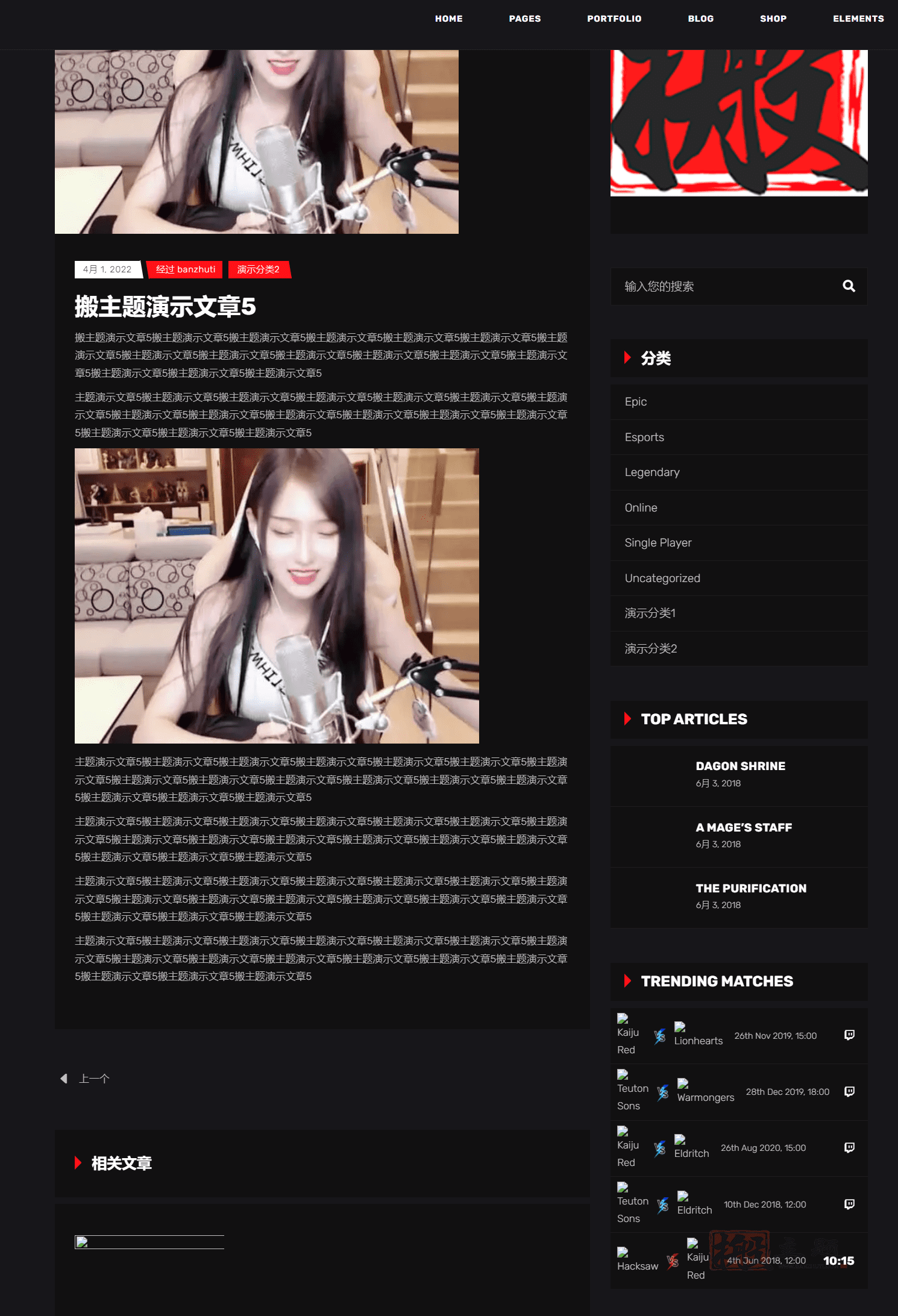 图片[9]-PlayerX汉化中文版|游戏及电子竞技高性能WordPress主题介绍-搬主题