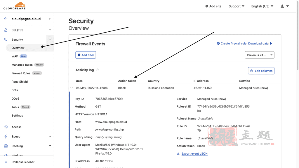 图片[2]-使用Cloudflare后提示“error reference number: 1020”错误的解决办法-搬主题