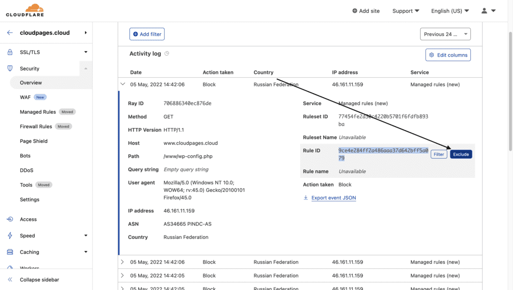 图片[3]-使用Cloudflare后提示“error reference number: 1020”错误的解决办法-搬主题