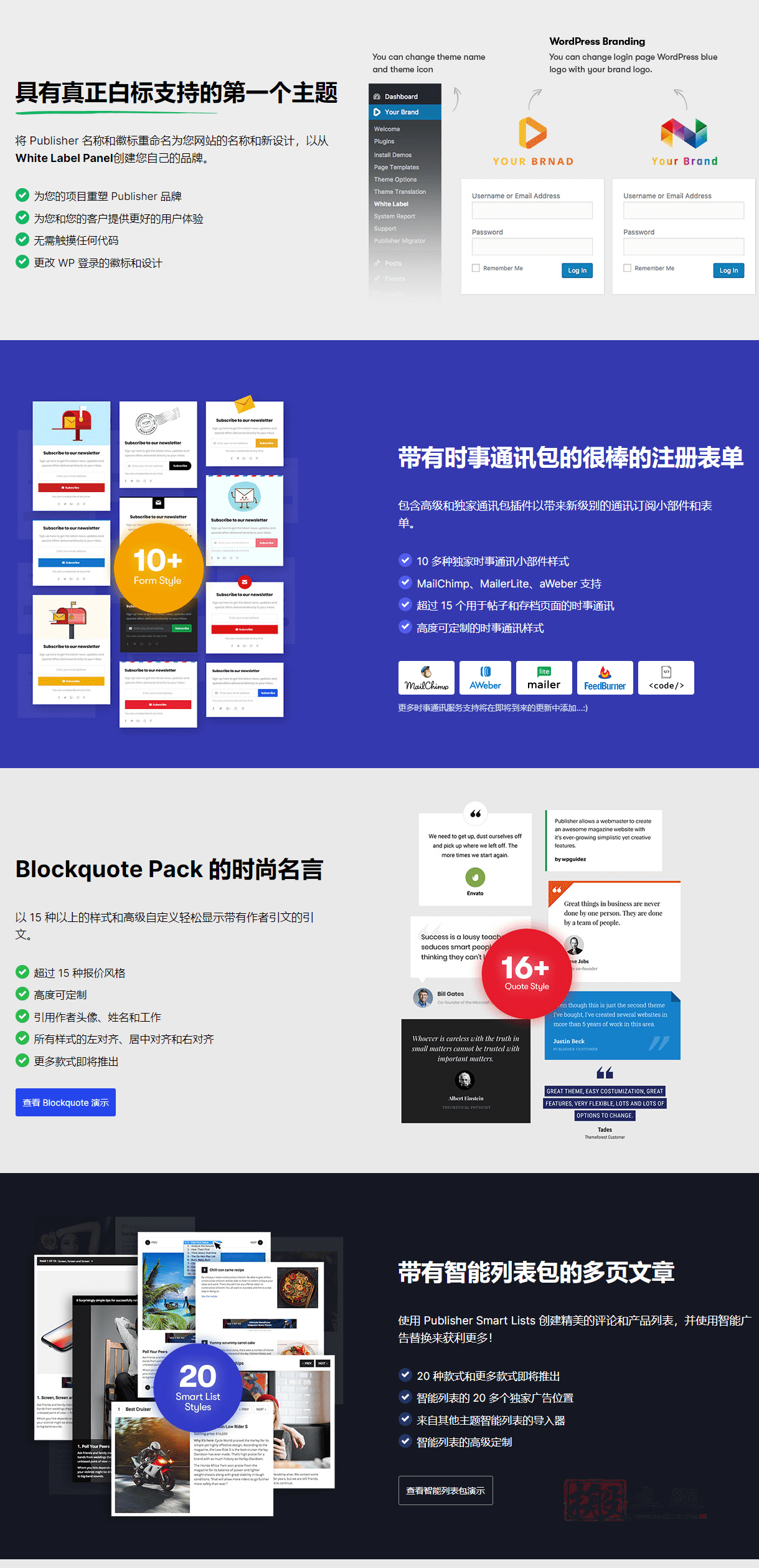 图片[6]-Publisher Pro汉化中文版|杂志报纸博客多合一WordPress主题介绍-搬主题