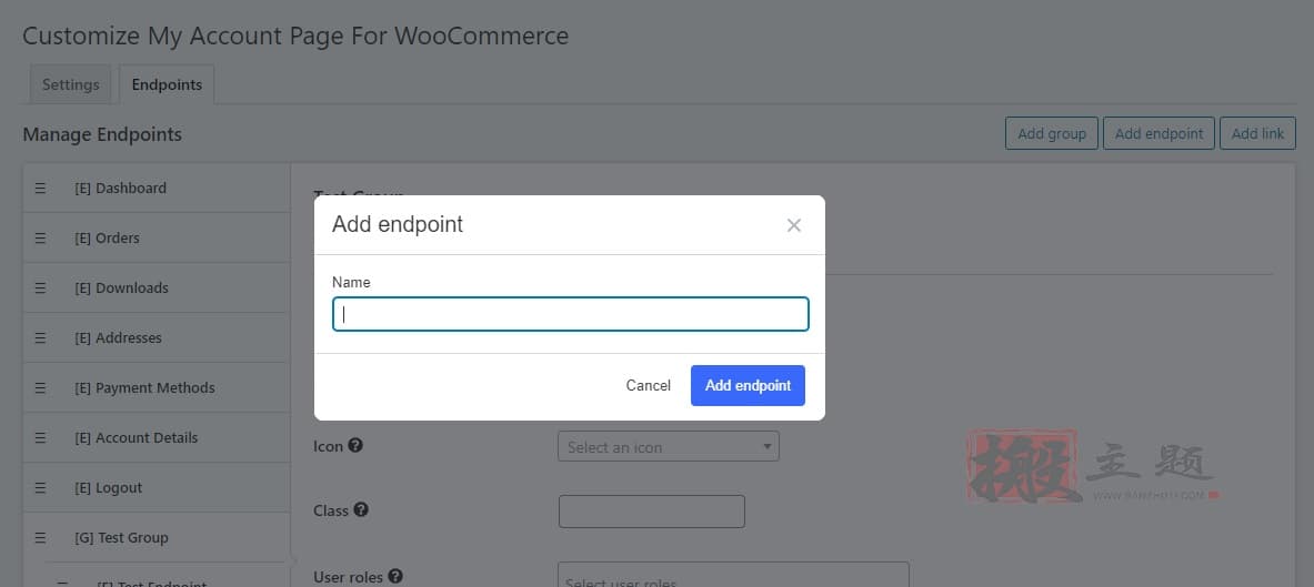 图片[2]-Customize My Account for WooCommerce汉化中文版|WooCommerce自定义我的帐户插件介绍-搬主题