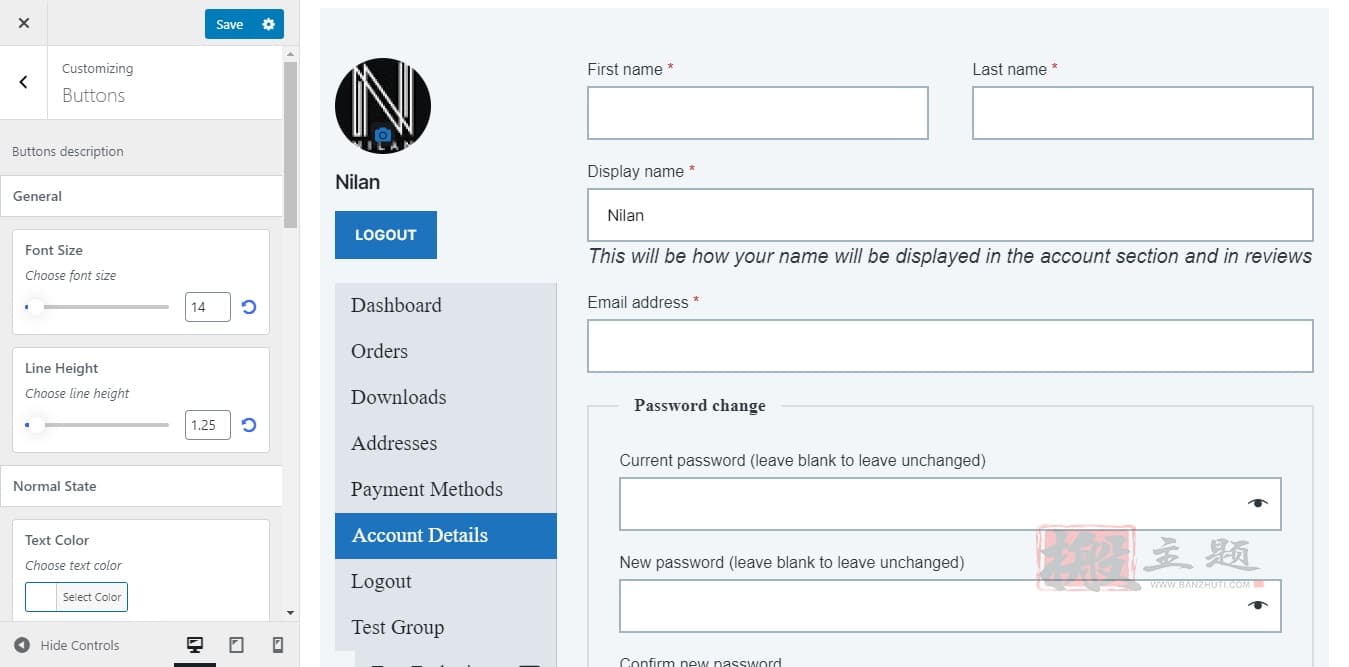 图片[4]-Customize My Account for WooCommerce汉化中文版|WooCommerce自定义我的帐户插件介绍-搬主题