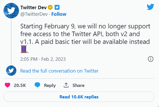 WordPress插件开发人员收到Twitter API更改之前警报-搬主题