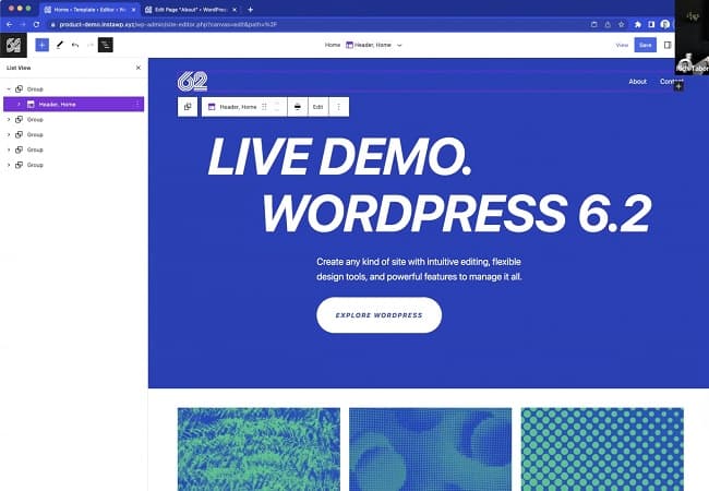WordPress 6.2产品演示视频现已上线-搬主题