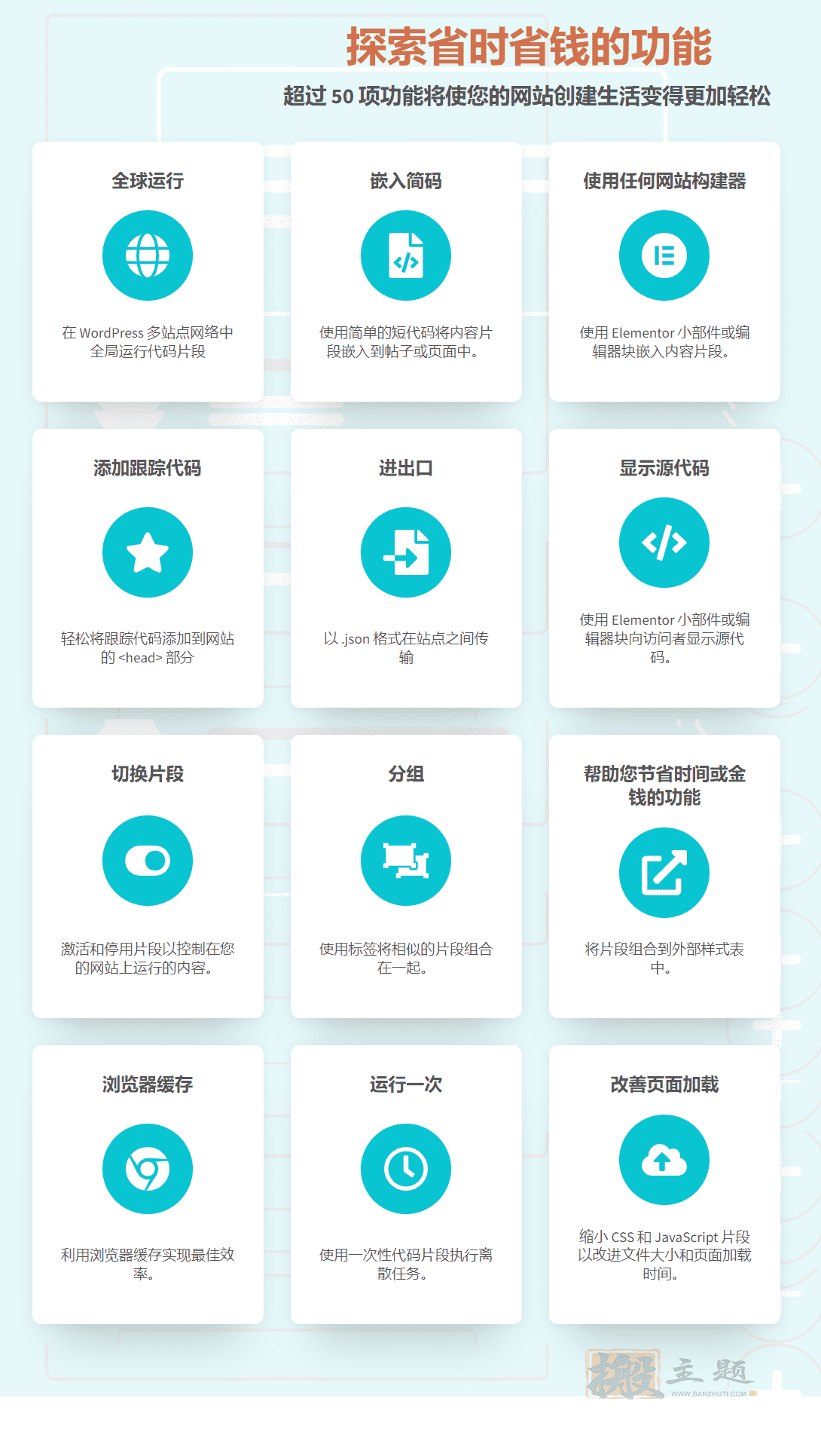 图片[4]-Code Snippets Pro汉化中文版|自定义代码函数片段管理WordPress插件介绍-搬主题