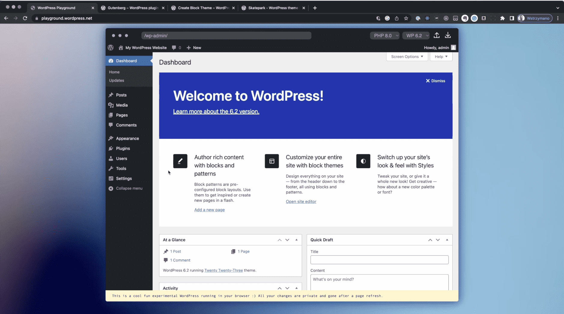 图片[2]-如何使用WordPress Playground-搬主题