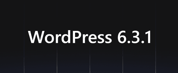 WordPress 6.3.1发布 修复4个核心错误-搬主题