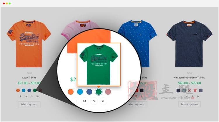 图片[4]-Variation Swatches for WooCommerce Pro汉化中文版|WooCommerce产品属性变体色板插件介绍-搬主题