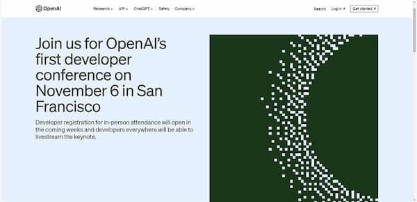 OpenAI将在11月6日举办首届开发者大会 超过200万开发者使用-搬主题