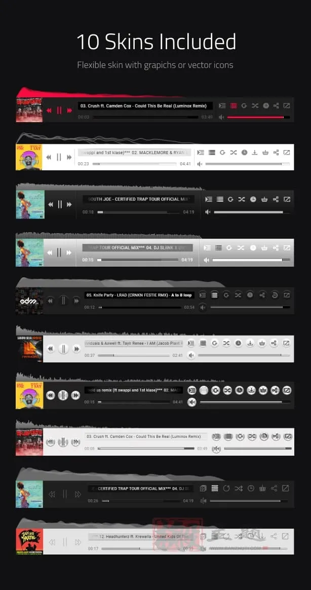 图片[10]-MP3 Sticky Player汉化中文版|MP3音视频自定义播放器WordPress插件介绍-搬主题