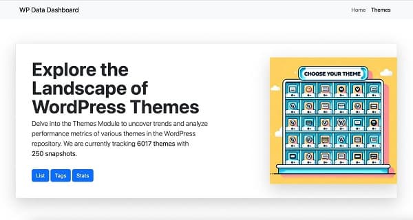 WP Data Dashboard推出作为WordPress.org主题生态系统-搬主题