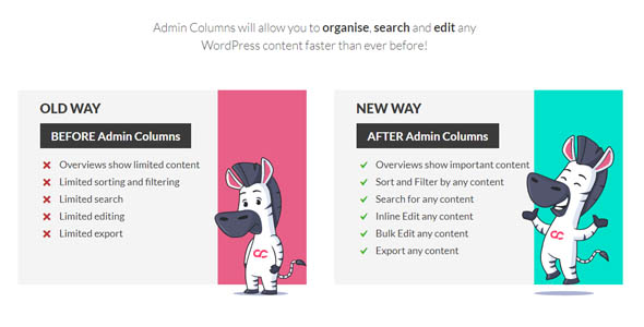 Admin Columns Pro 6.4.4汉化中文版|WordPress后台菜单栏内容列自定义设置插件-搬主题