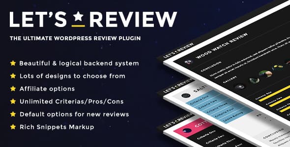 Let’s Review完美汉化中文版|最强精美WordPress点评插件介绍-搬主题