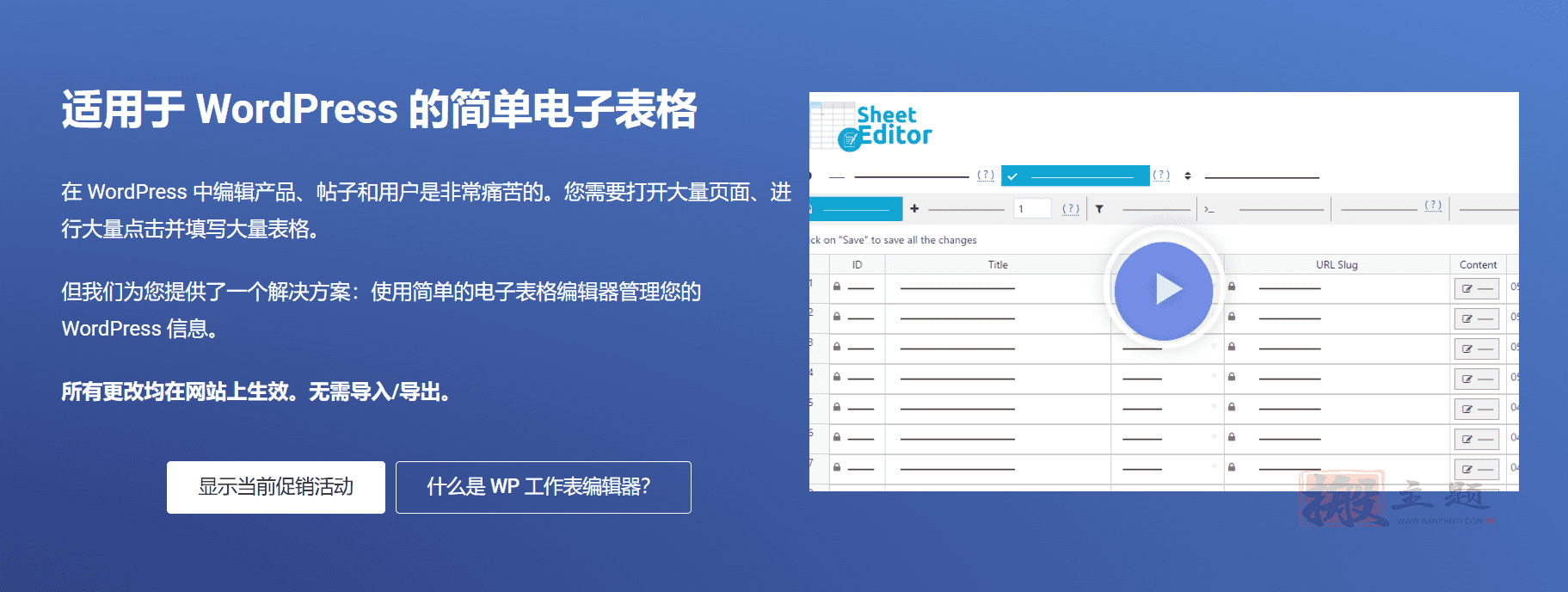 图片[2]-WP Sheet Editor Premium完美汉化中文版|批量编辑设计电子表格WordPress插件介绍-搬主题