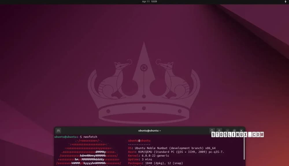 Canonical今天放出Beta版Ubuntu 24.04 LTS(Noble Numbat)-搬主题