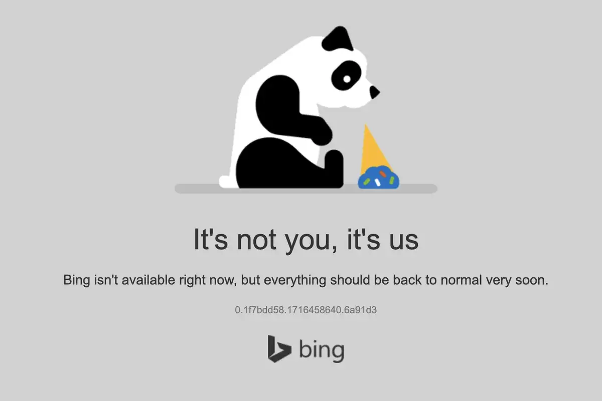 微软Bing必应全球宕机 导致ChatGPT/Copilot/DuckDuckGo中断-搬主题