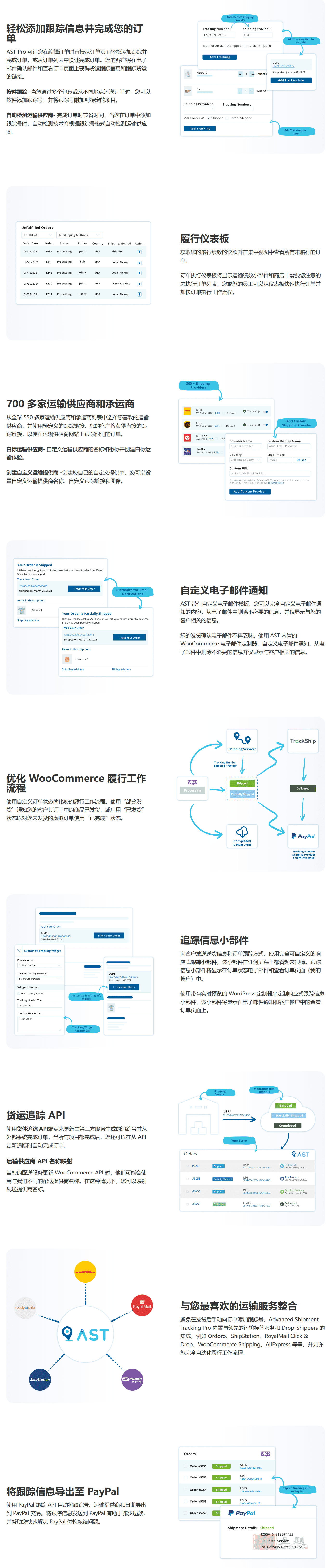 图片[2]-AST Pro(原Advanced Shipment Tracking Pro) 汉化版|WooCommerce订单跟踪物流同步插件介绍-搬主题