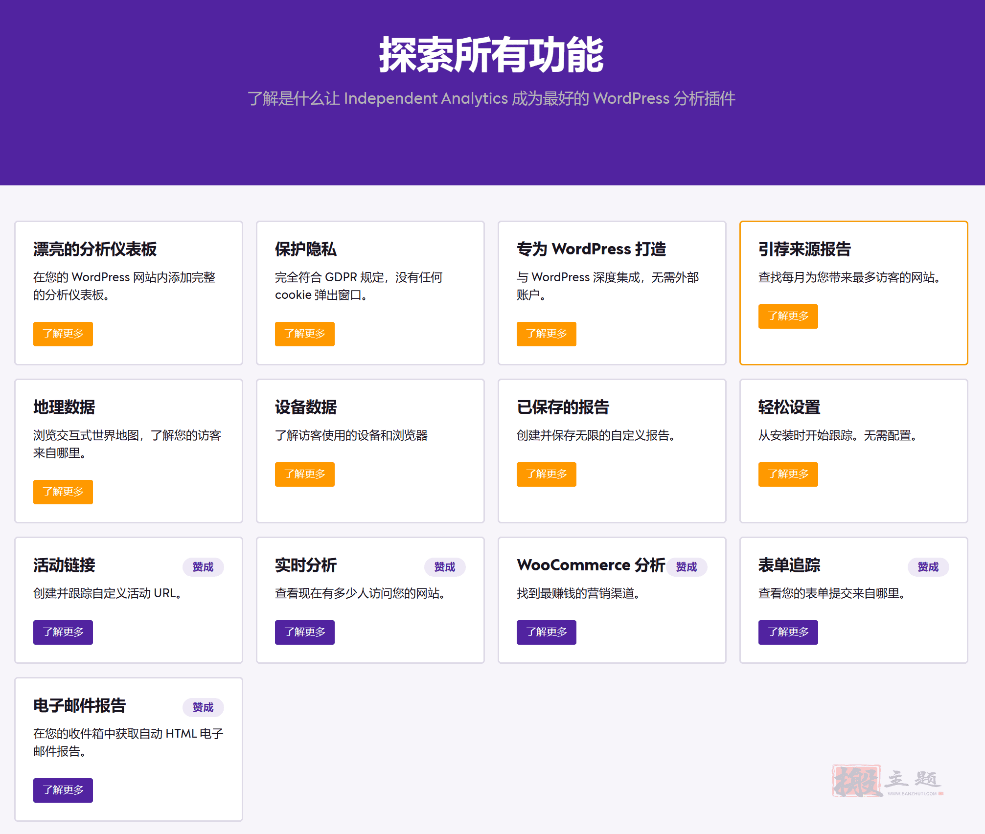 图片[2]-Independent Analytics Pro汉化中文版|替代Google Analytics的WordPress统计插件介绍-搬主题