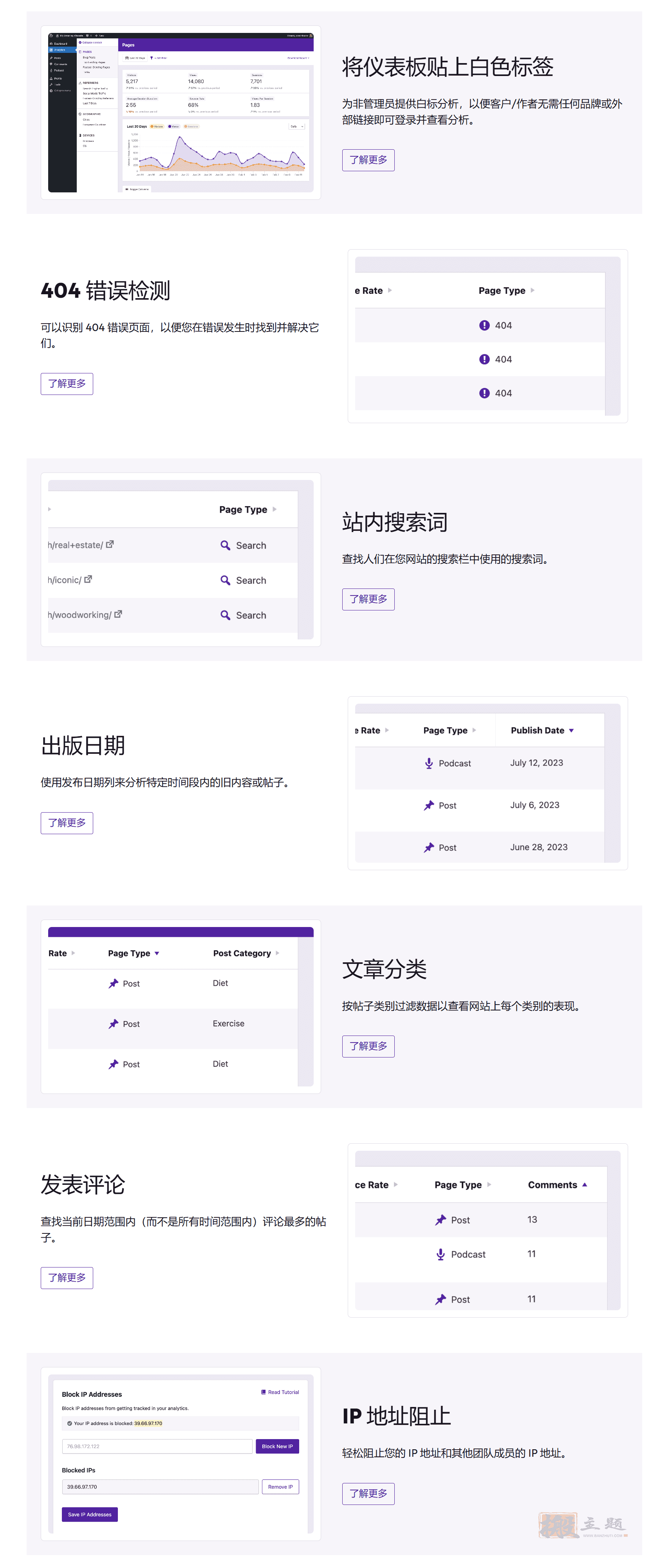 图片[5]-Independent Analytics Pro汉化中文版|替代Google Analytics的WordPress统计插件介绍-搬主题