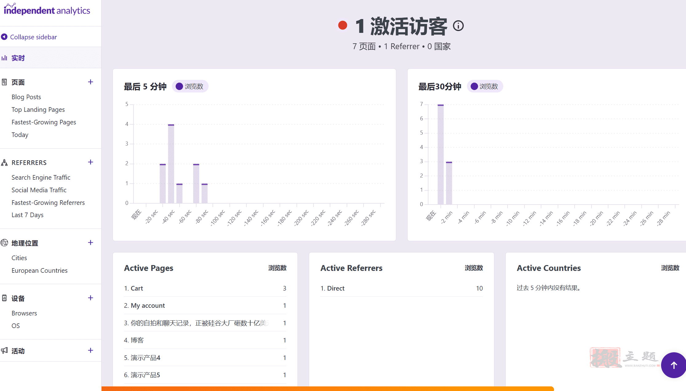 图片[2]-Independent Analytics Pro 2.15.5汉化中文版|替代Google Analytics的WordPress统计插件-搬主题