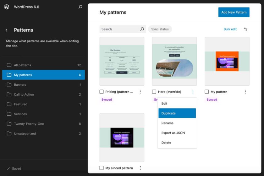 图片[23]-WordPress 6.6版本更新 样板覆盖、区块绑定 API、数据视图功能大全-搬主题
