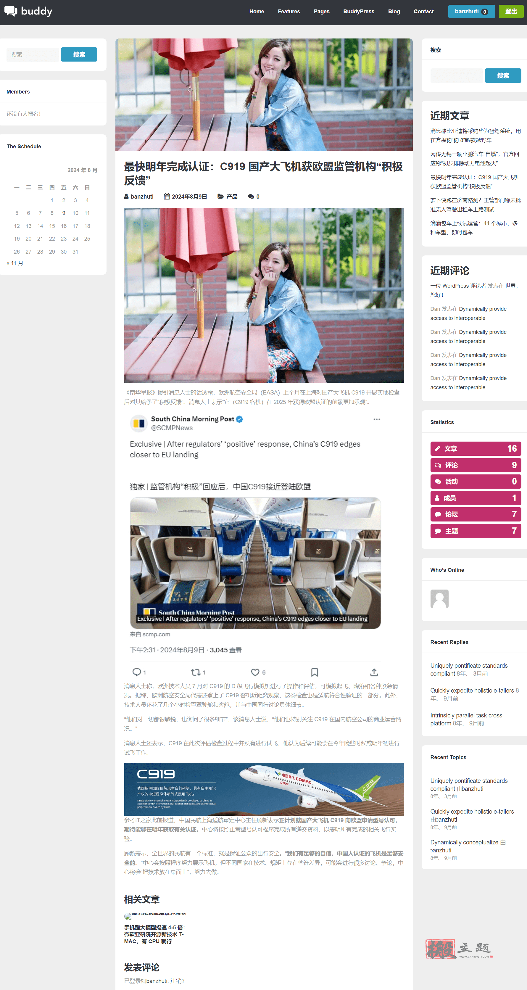 图片[15]-Buddy汉化中文版|轻量简易博客论坛WordPress主题模板介绍-搬主题