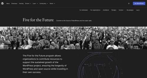 Five for the Future网站采用基于区块的设计重新上线-搬主题