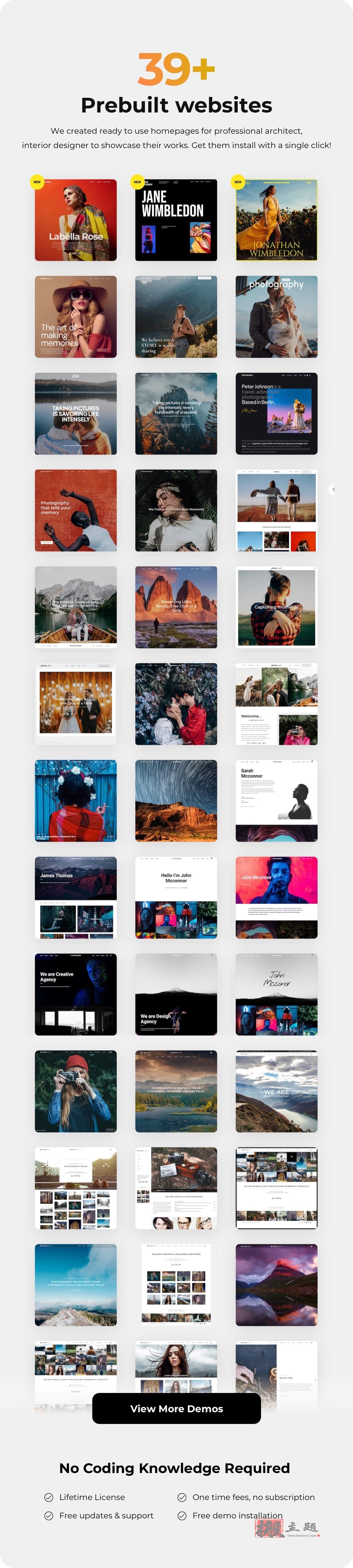 图片[4]-Photography汉化中文版|高级摄影照片作品WordPress主题模板介绍-搬主题