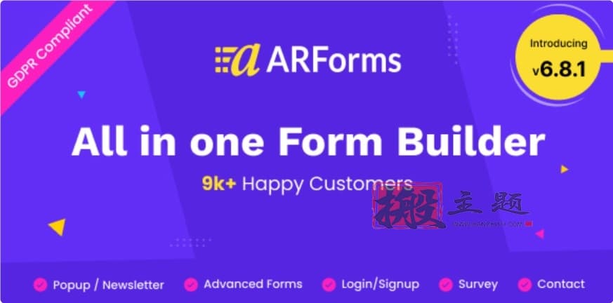 ARForms Premium汉化中文版|WordPress表单生成器设计插件介绍-搬主题