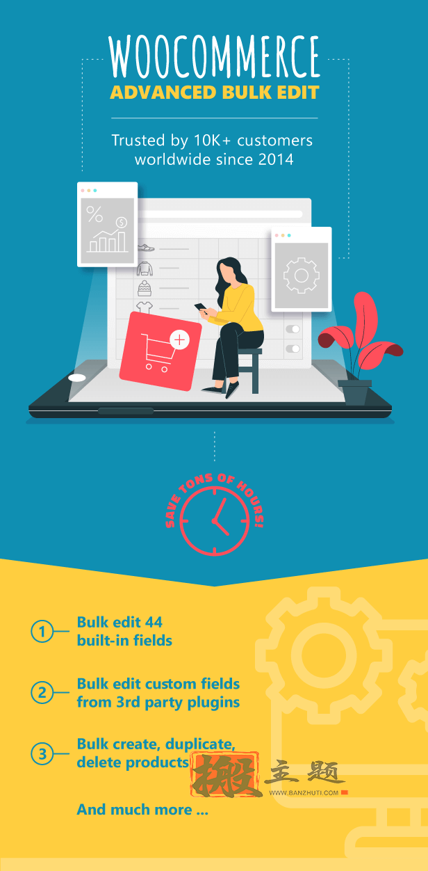 图片[2]-WooCommerce Advanced Bulk Edit汉化中文版|WooCommerce产品批量编辑插件介绍-搬主题